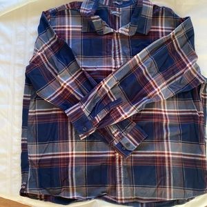 Eddie Bauer men’s classic fit button up flannel shirt in 3XL
